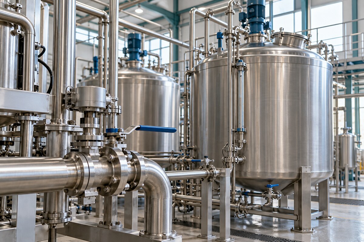 Liquid-detergent mixing equipment