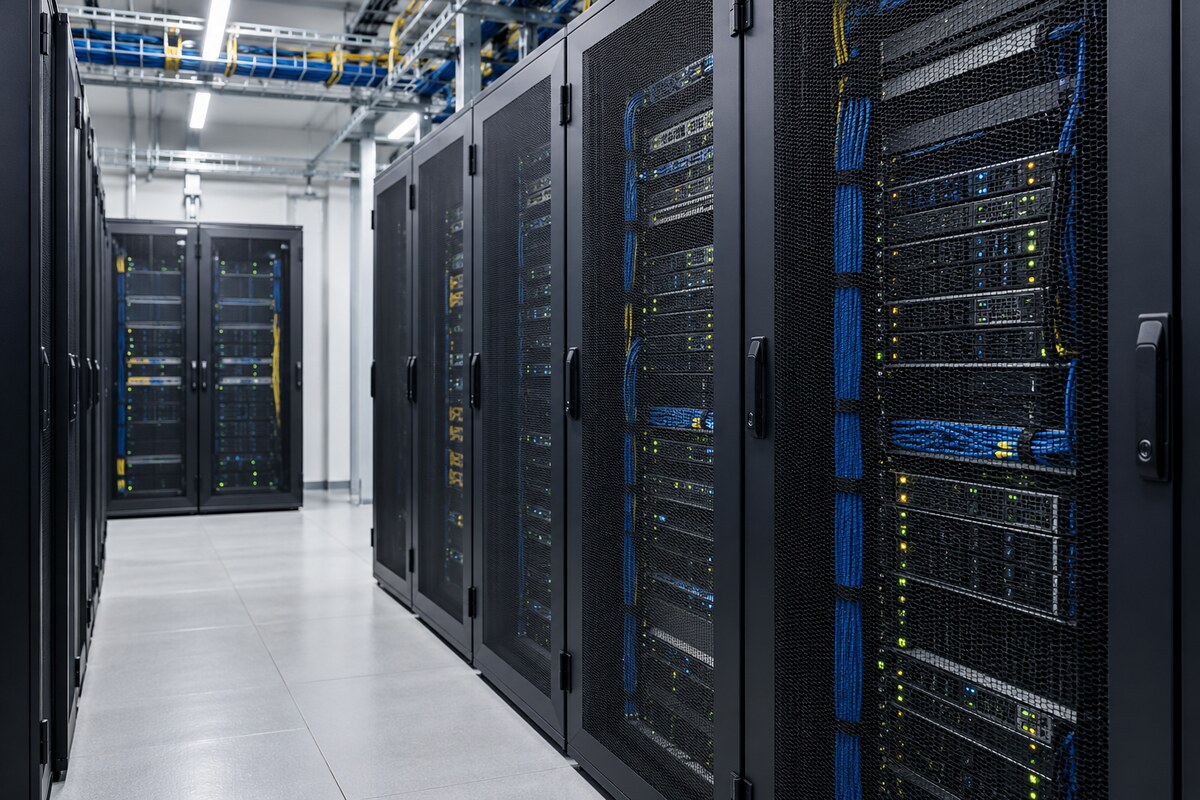 Server racks and data-centre infrastructure