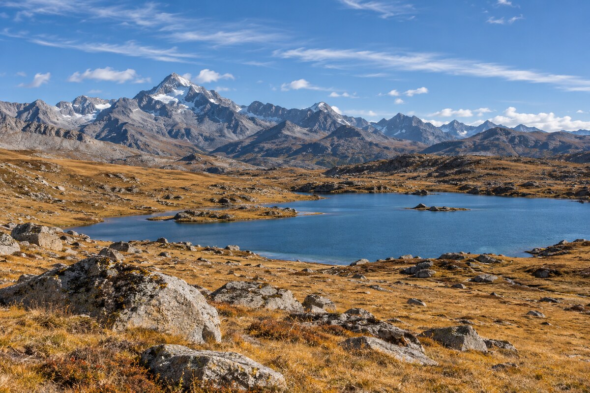 Highland landscape near Daocheng