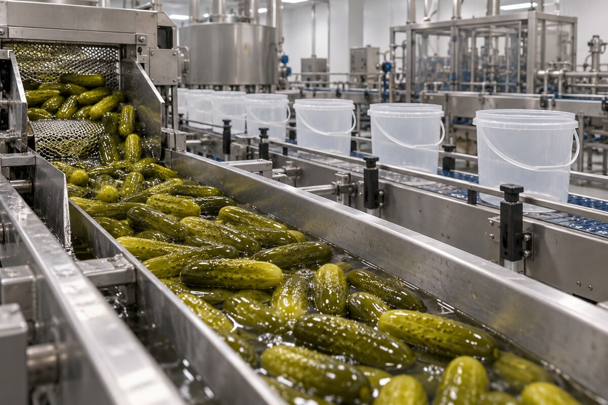 Fresh-pickle packing line