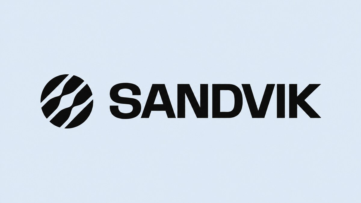 Sandvik logo Sandvik company identity