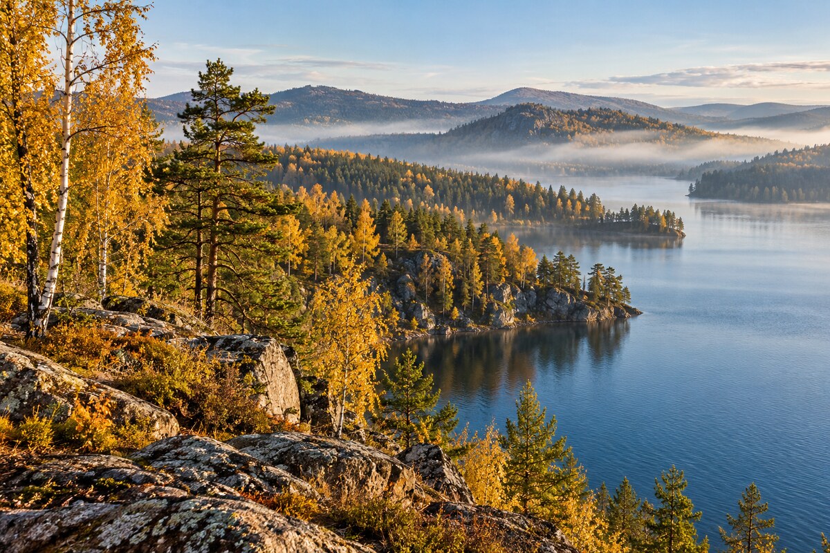 Typical Miass region landscape